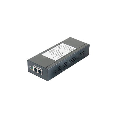 High Performance Super Hi-PoE Injector / 56Vdc / 60 Watts / For PTZ Domes / IP (-AE / DE) / Support 802.3 af /at