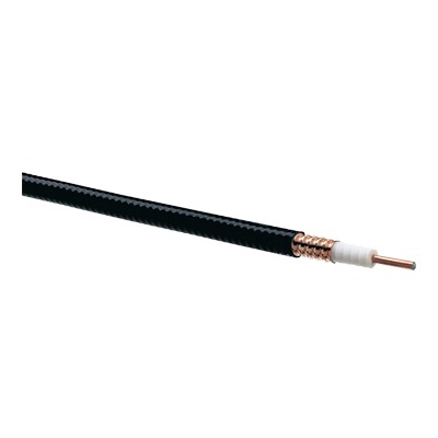 Top Quality Corrugated Copper Shield,  Black PE Jacket, Heliax Low Density Foam Coaxial Cable