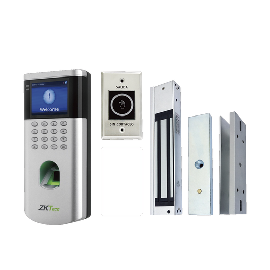 Affordable Access Control KIT / LF100 / 1,500 Users / Mag Lock / Exit Button / ID Cards