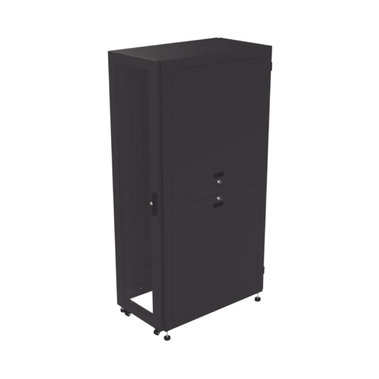 High Performance 19" 42U Professional Cabinet for Telecommunications, Standard Rack and Security Glass Door, 600 mm Height x 1200 mm Depth