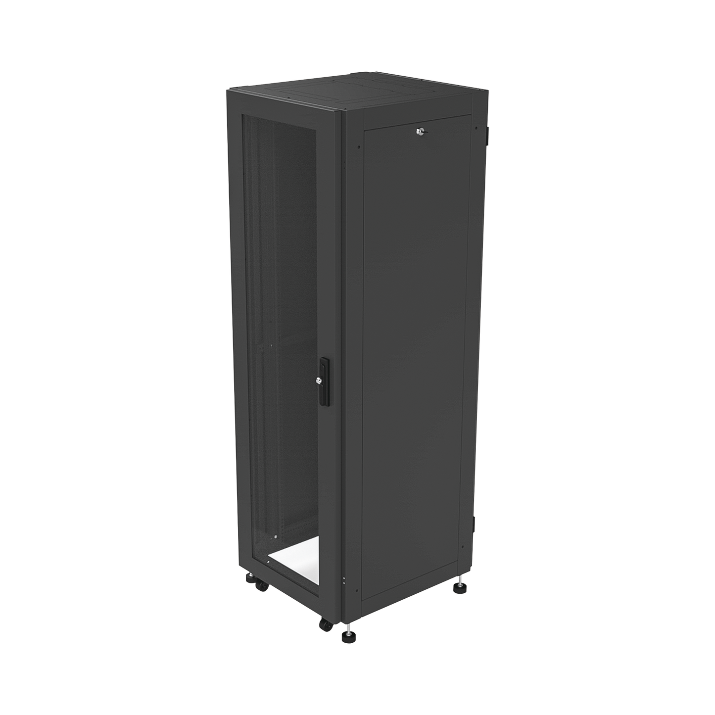 High Performance Reinforced Glass door, 19" 37U Professional Cabinet for Networks with Standard Rack