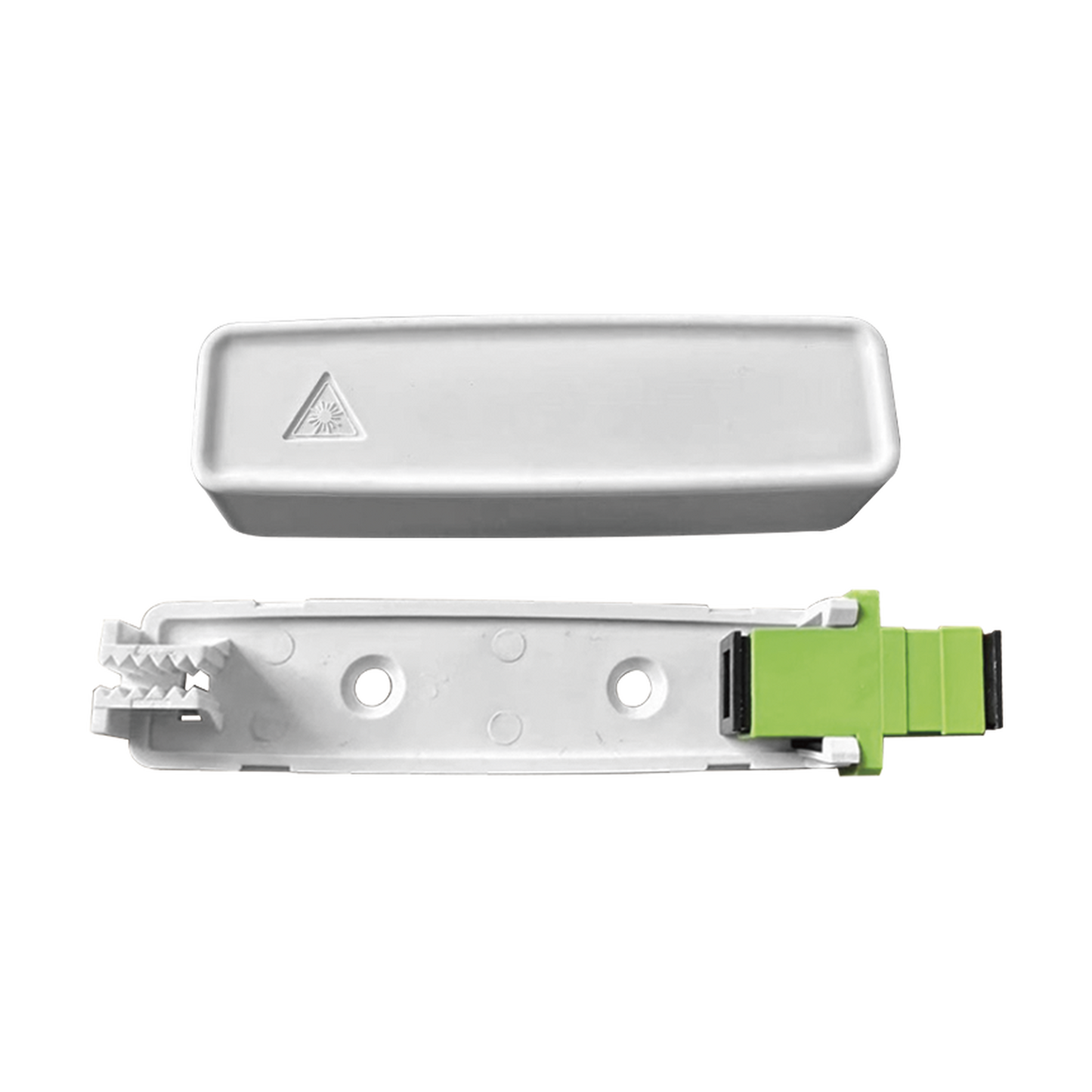 High Performance Mini Fiber Optic Terminal Box (Rosette) with a SC/APC Coupler, White color