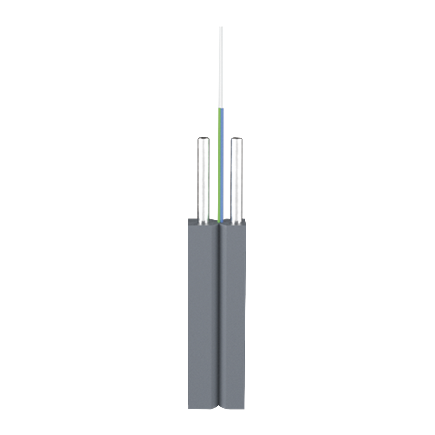 High Performance G657A2, 2x3 mm, FRP, LSZH Black Sheath (3280 ft) 1km/Drum, "Easy-Pull" Bow-type Drop Cable, Indoor/Outdoor, 1FO "1 Core"