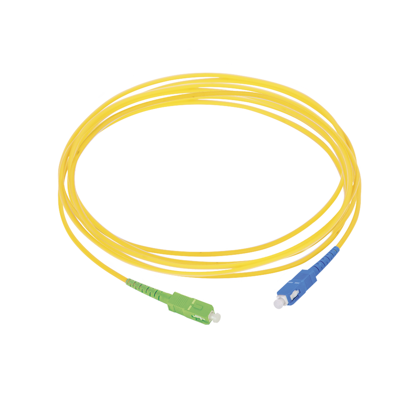 Advanced Single-mode Fiber SM G657A2, Length: 10 ft (3 m), SC/APC-SC/UPC Patchcord , SIMPLEX, Cover LSZH, Diameter 2mm