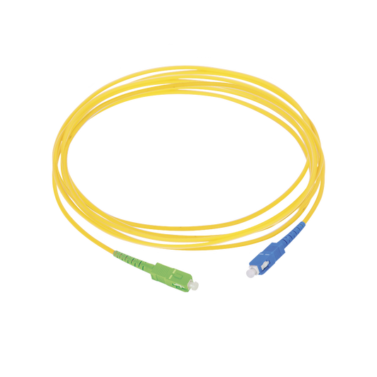 Advanced Single-mode Fiber SM G657A2, Length: 10 ft (3 m), SC/APC-SC/UPC Patchcord , SIMPLEX, Cover LSZH, Diameter 2mm