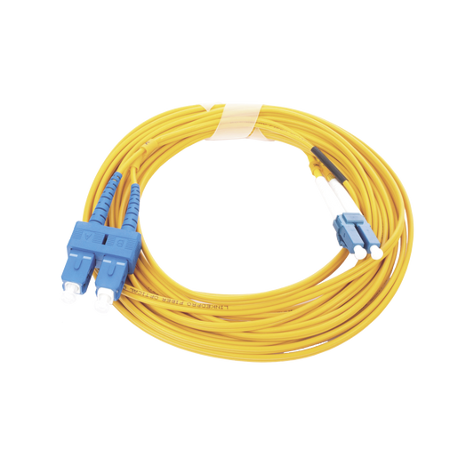 Reliable PVC, JUMPER LC/UPC-SC/UPC DUPLEX SINGLEMODE 5 METERS