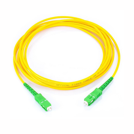 Top Quality 3 meters, Singlemode Fiber Optic Jumper SC/APC-SC/APC Simplex, yellow