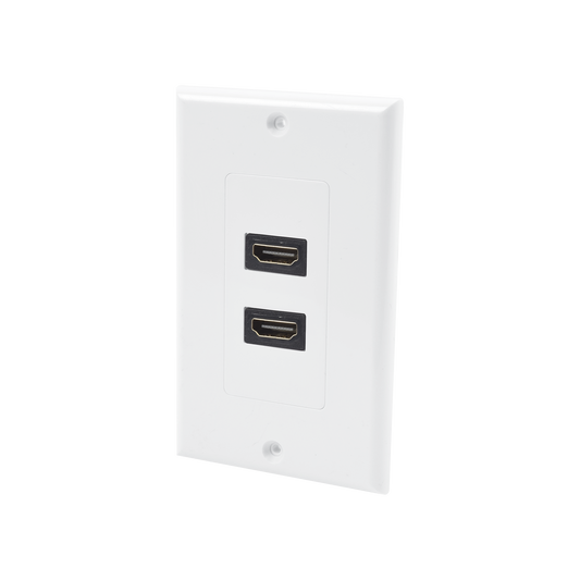 High Performance Wall Plate 2 Ports HDMI Female to Female