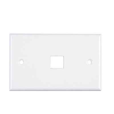 Affordable Face Plate, 1-Port - White