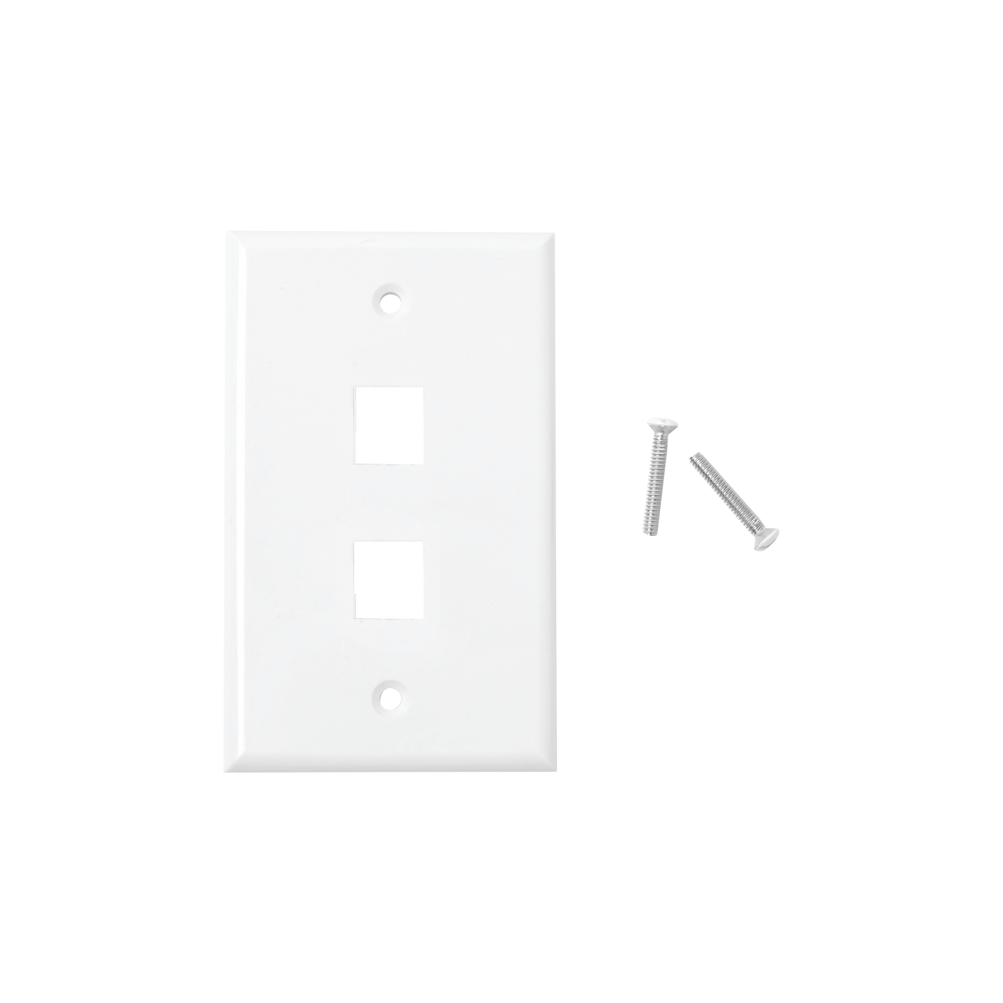 High Performance Faceplate, 2-Port - White