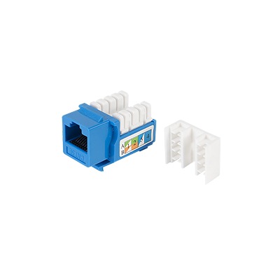 High Performance Jack Module 110 Category 5e for faceplate Keystone - Blue Color