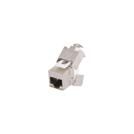 Affordable Jack Module for faceplate Keystone Cat6A Shielded (STP) Toolless