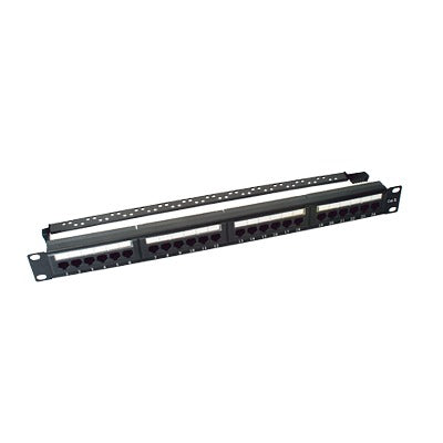 Advanced 1U with Cable Organizer, 19-inch Patch Panel UTP Cat6, 24-Port