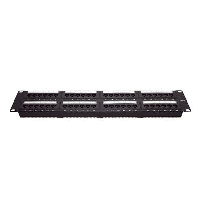 Reliable 2U with Cable Organizer, 19-inch Patch Panel UTP Cat6, 48-Port