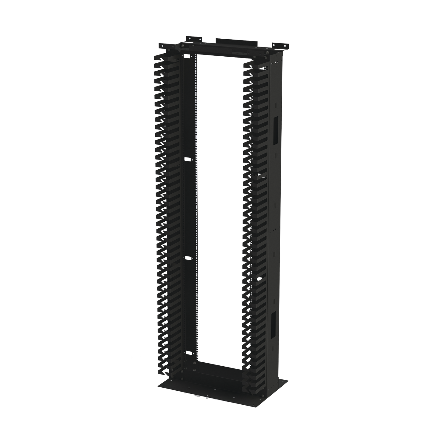 High Performance 45U 7ft x 19in Professional 2-post Open Frame Rack, Vertical Cable Management