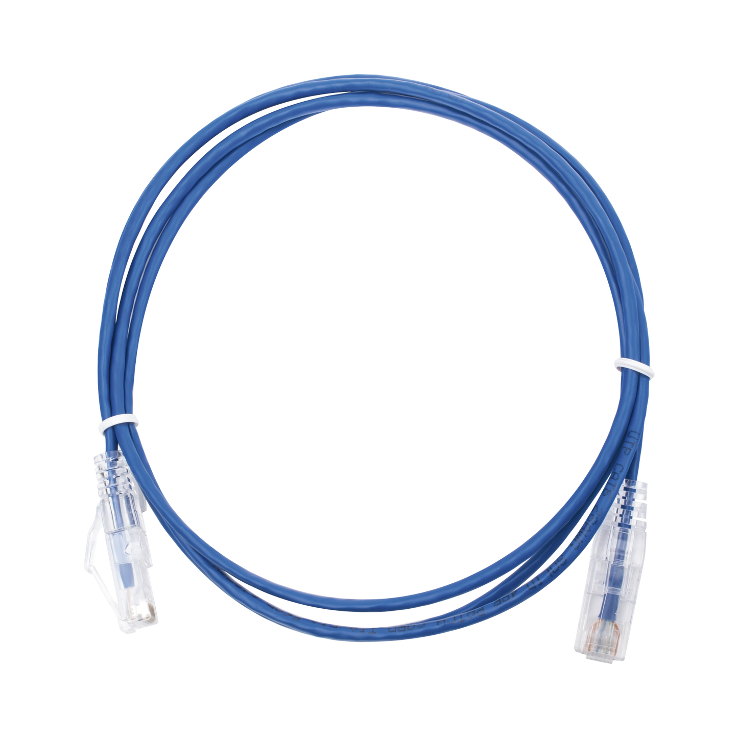 Affordable Slim Patch Cord UTP Cat6 5 ft Blue 28 AWG