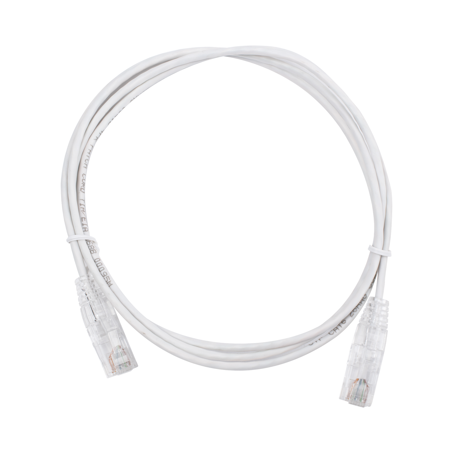 Best Reduced Diameter (28 AWG), Slim Patch Cord UTP Cat6 - 4.9 ft (1.5 m) White