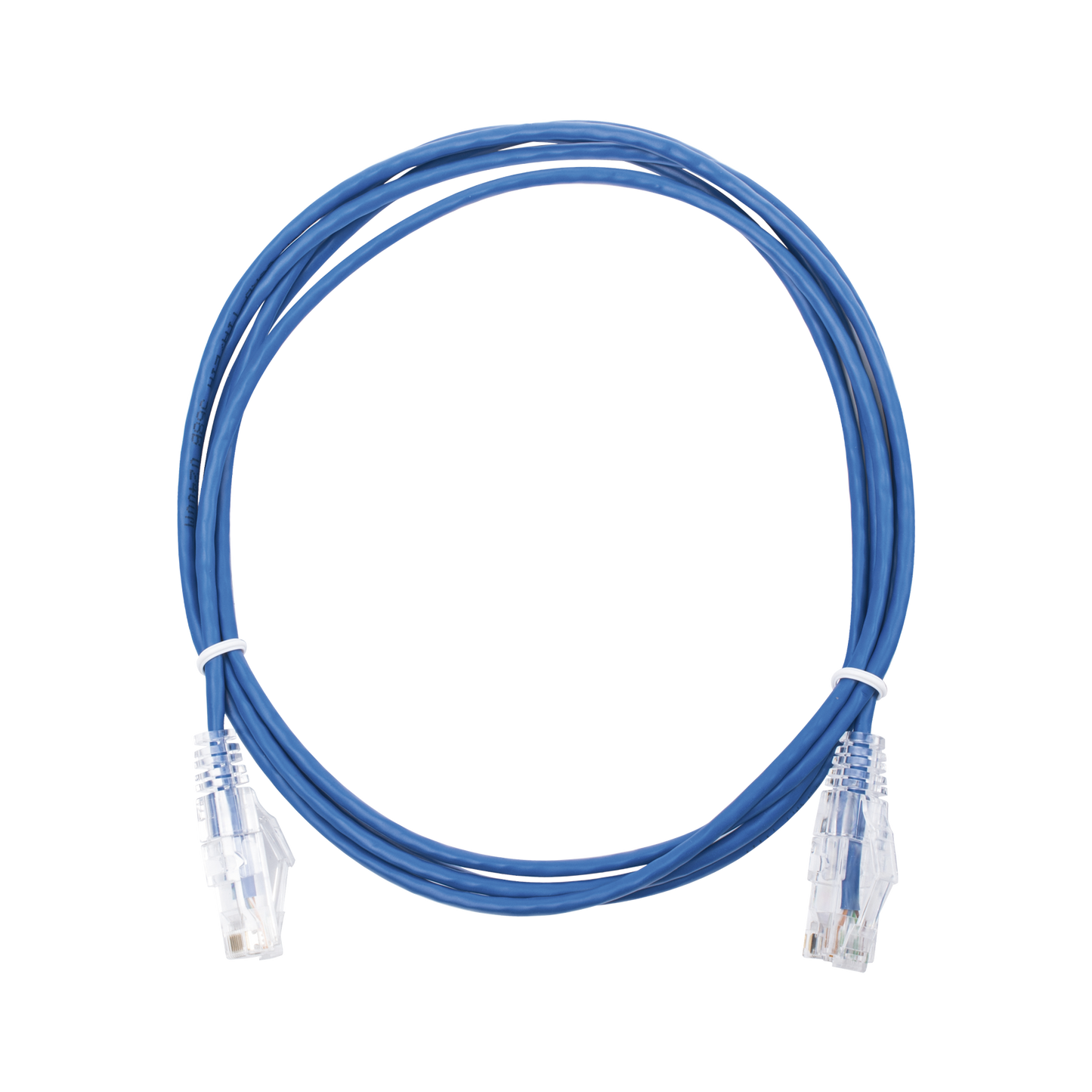 High Performance Blue, Reduced Diameter (28 AWG), Slim Patch Cord, UTP Cat6 - 6.56 ft (2 m)