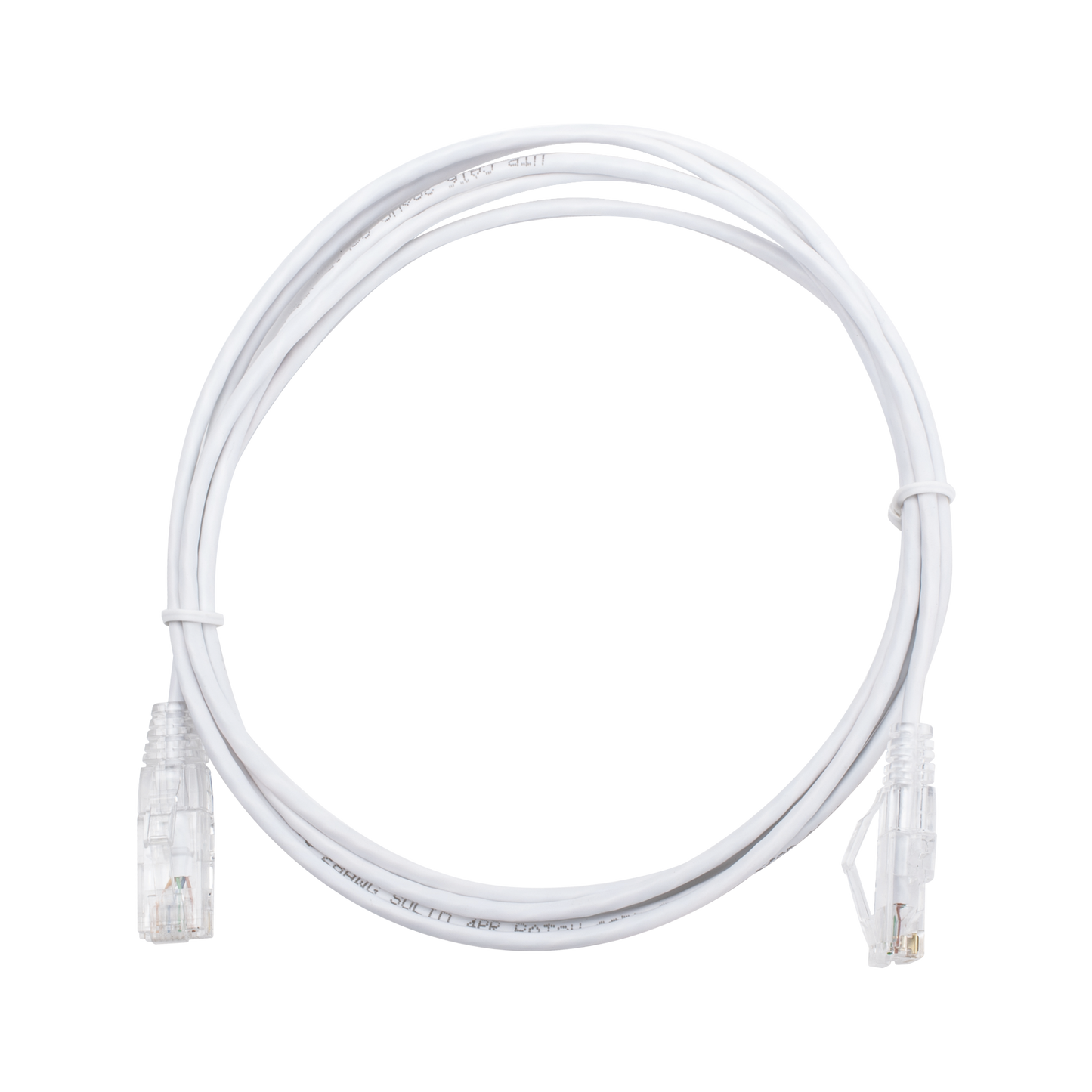 Top Quality Slim Patch Cord UTP Cat6 7 ft White 28 AWG