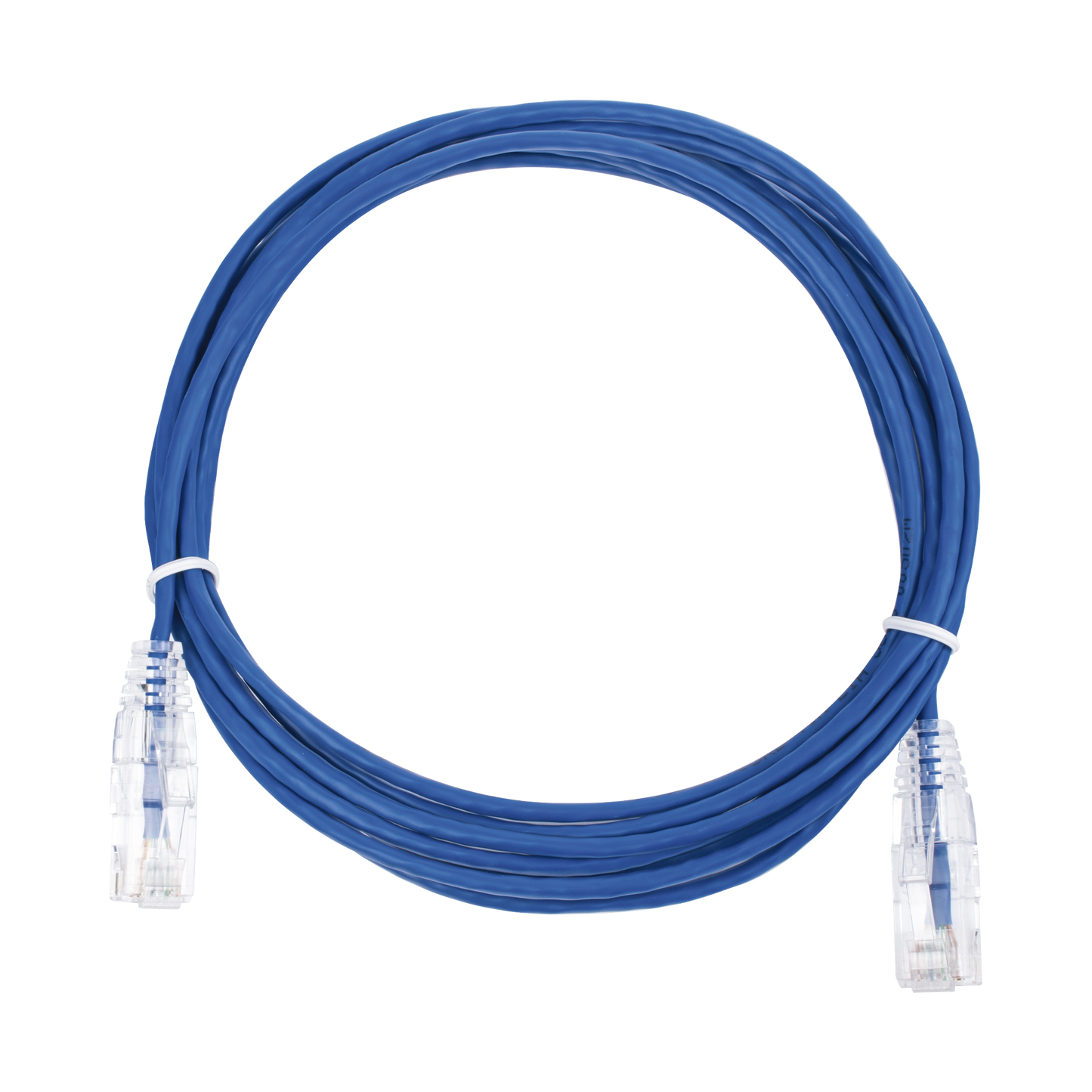 Top Quality Slim Patch Cord UTP Cat6 - 9.84 ft (3 m) Blue, Reduced Diameter (28 AWG)