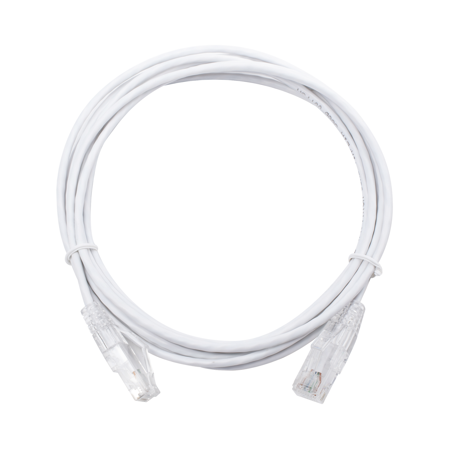 Reliable Slim Patch Cord UTP Cat6 - 9.84 ft (3 m) White, Reduced Diameter (28 AWG)