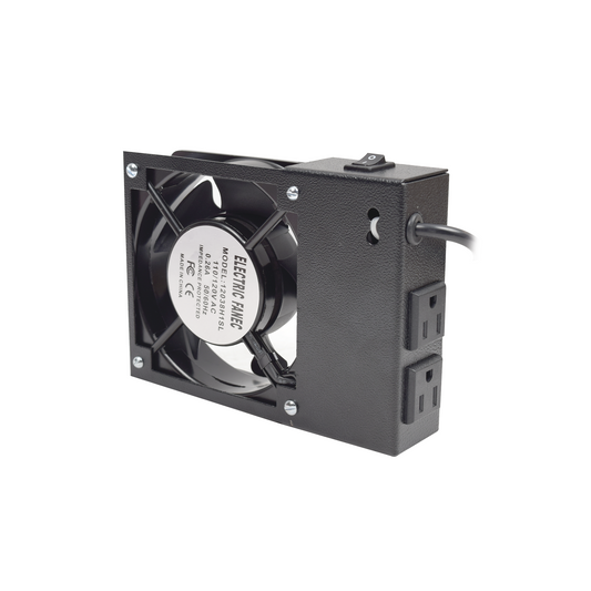 Best 110 Vac Cooling Fan for Wall Cabinets, 2 Internal Outlets