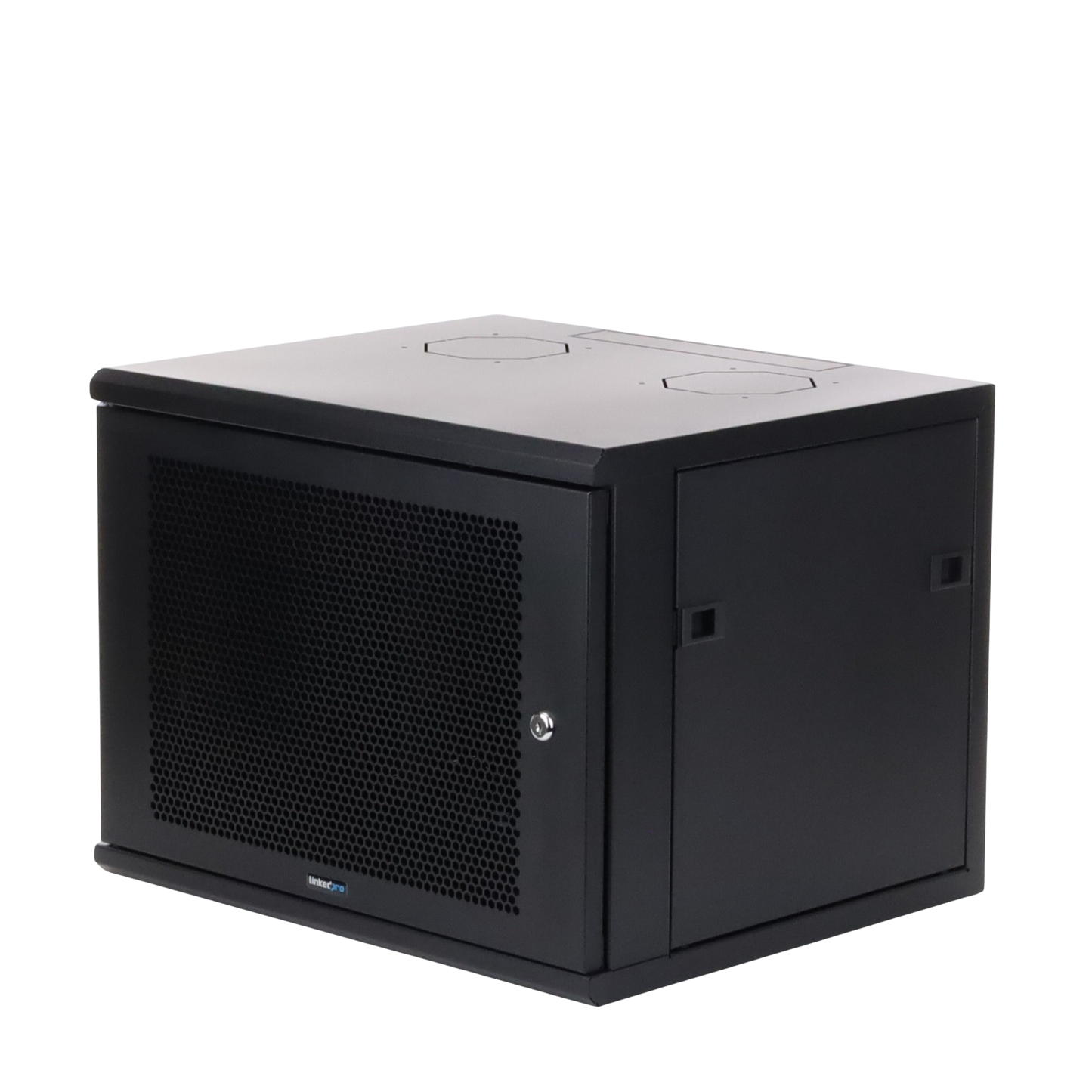 Best 19in, 450 mm Deep, Perforated Door, Linkedpro Wall Mount Enclosure, 6 RU, Black. Shipped FULLY ASSEMBLED.