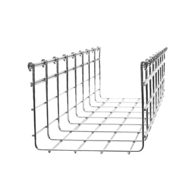 High Performance 9.84 ft (3m) Section, 4.56/15.75 in (116/400 mm) Width, up to 738 Cat6 Cables, Wire Mesh Cable Tray