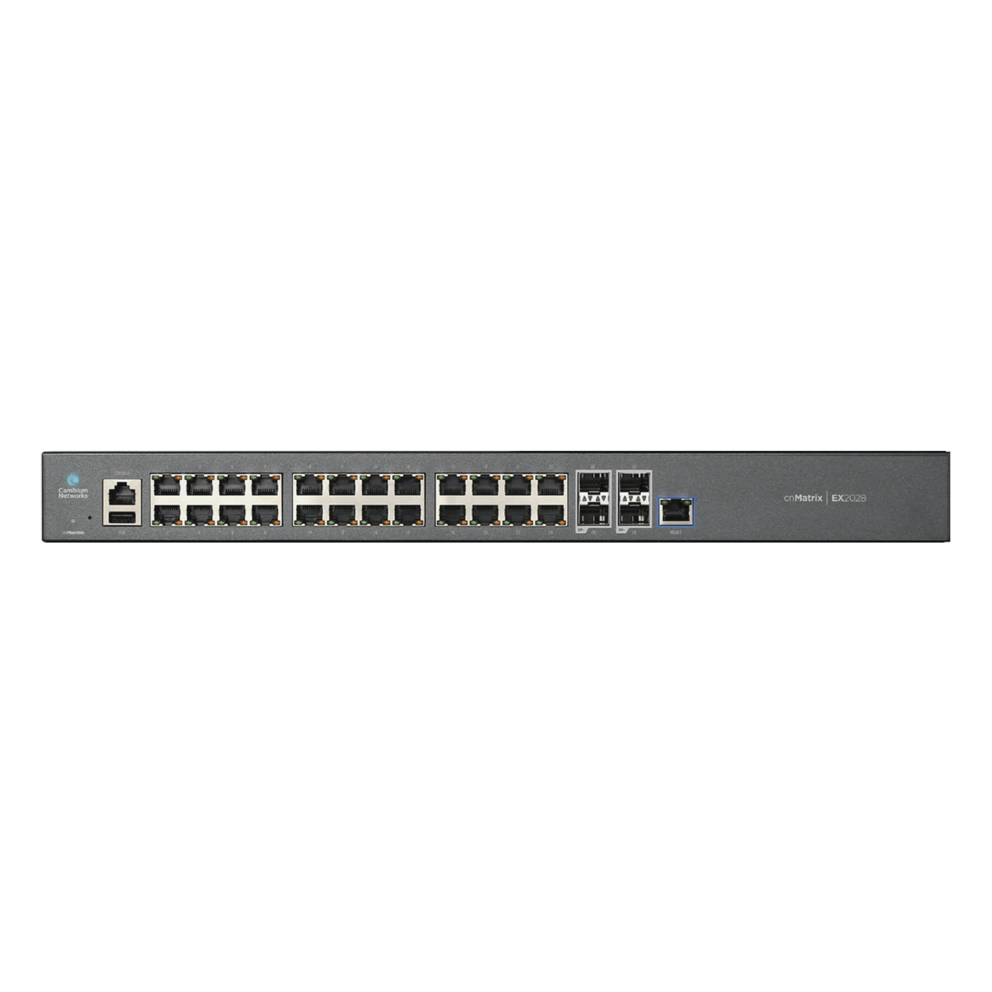 Reliable (MX-EX2028XXA-U) cnMatrix Switch / 24-ports Smart Gigabit Ethernet / 4 SFP / Cloud Management