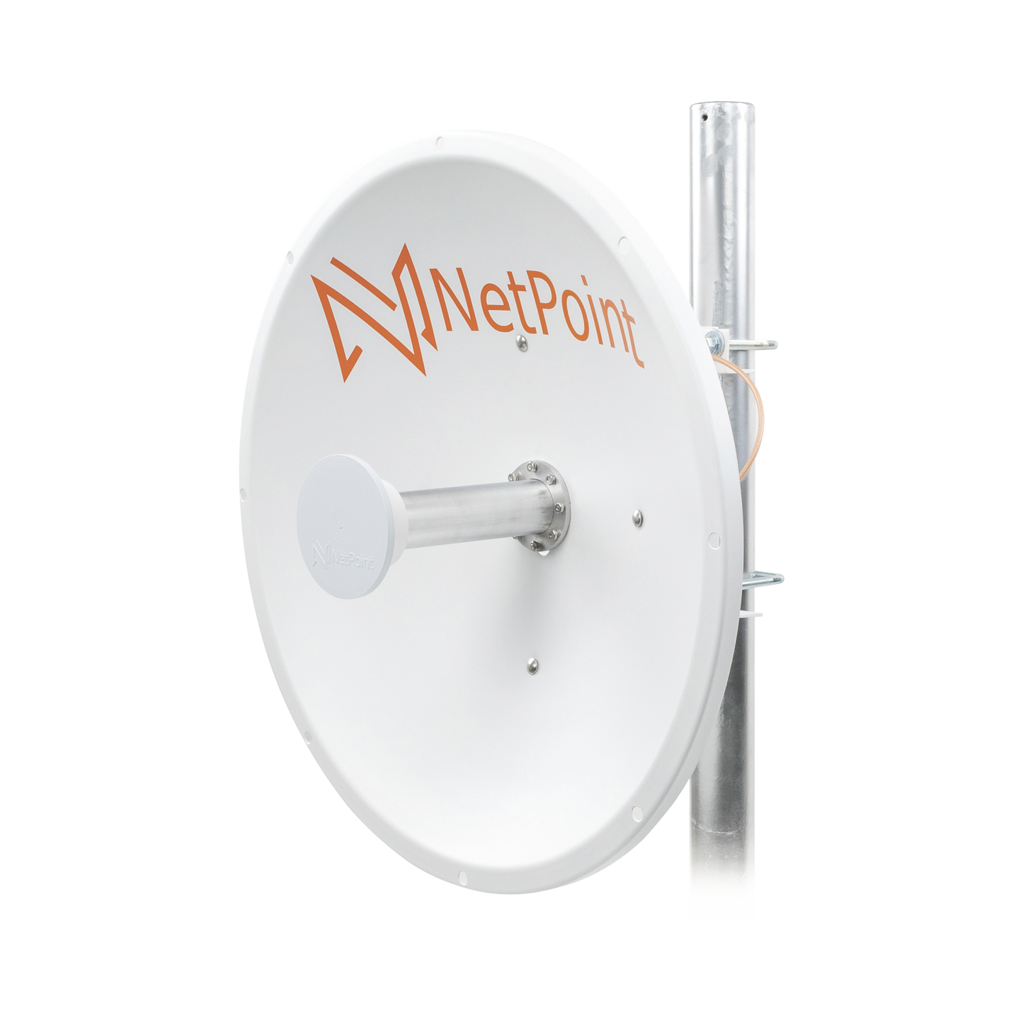 Best 1.96 ft Diameter, Directional Antenna, 4.9-6.4 GHz, Gain 30 dBi with SLANT, 2 N-Female Connectors