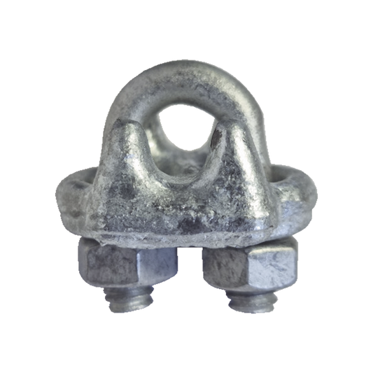 High Performance Forged Steel Clamp, Cable Clip for 1/4" Hot-Dip Galvanized Steel Cable.