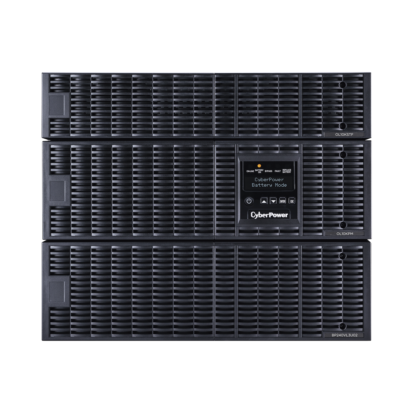 Reliable Software PowerPanel Business Edition, Online Double Conversion, Pure Sine Wave, Convertible Tower/Rack 8U, Input Hardwired, 6 NEMA 5-20R and 3 NEMA L6-30R, UPS 10000 VA/ 10000 W, 200 - 240 Vac / 120 - 240 Vac