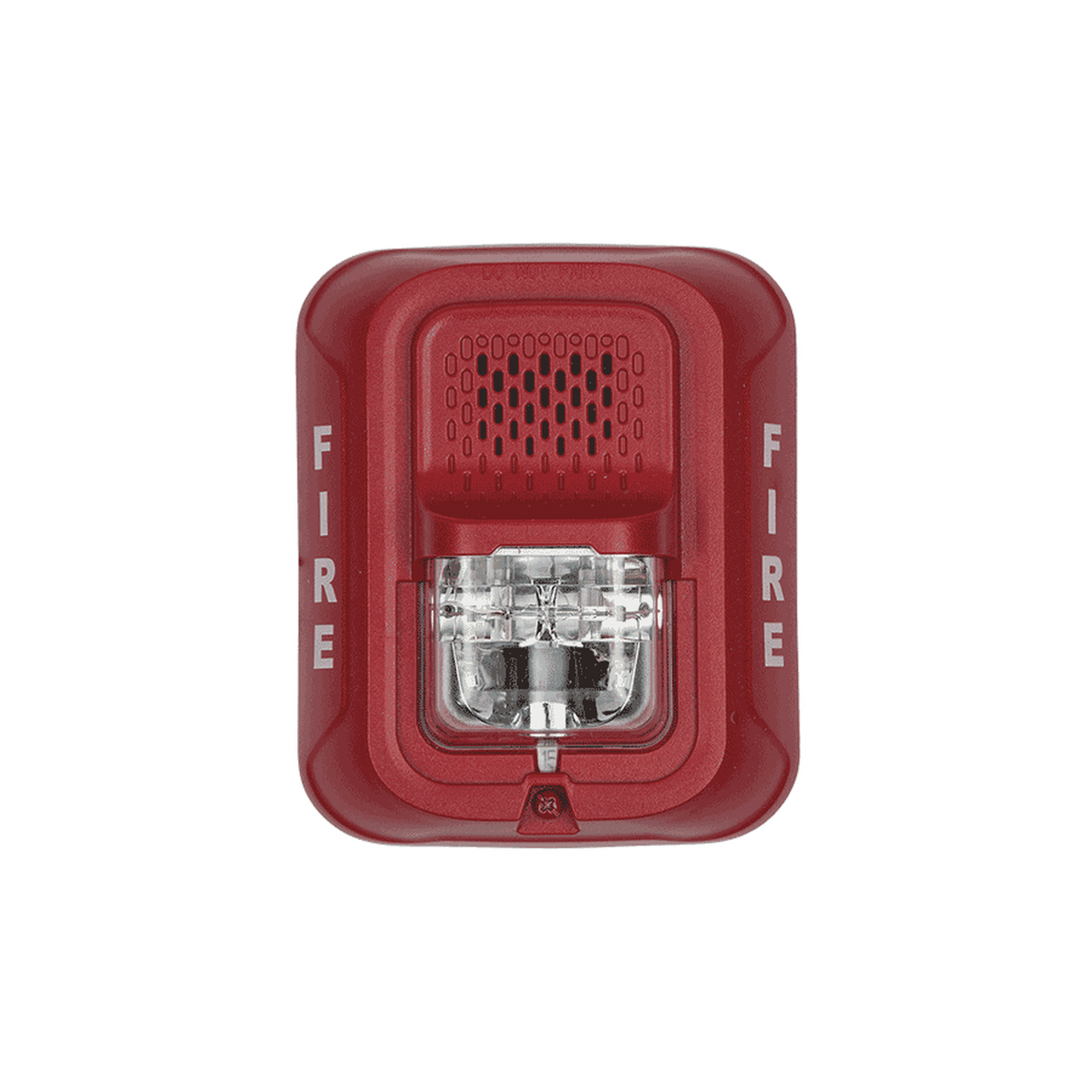 Advanced 2-wire Horn Strobe with Selectable Strobe Settings, Red, New Modern and Elegant Design and Minor Current Consumption