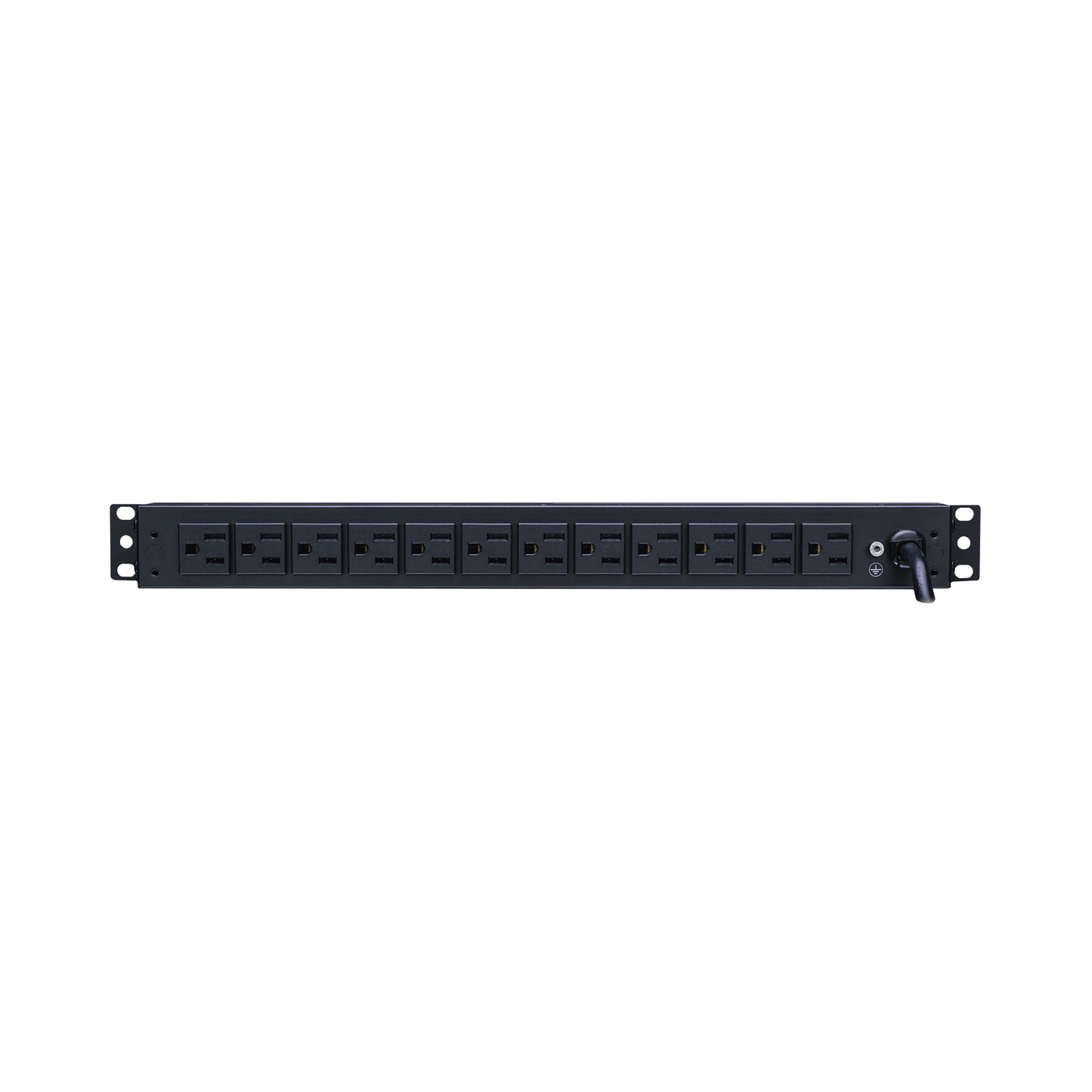 Advanced Basic PDU for Basic Energy Distribution with 12 Outlets NEMA 5-15R Rear and Plug NEMA 5-15P of 1 Rack Unit