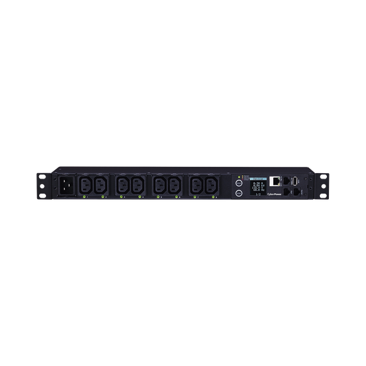 Best Switched 200-240 Vac PDU with 8 C13 Outlets, 1 L6-30P Plug Switched by Outlet PDU For 200-240 Vac with 8 C13 Outlets and 1 L6-20P Plug For 1U Rack Size