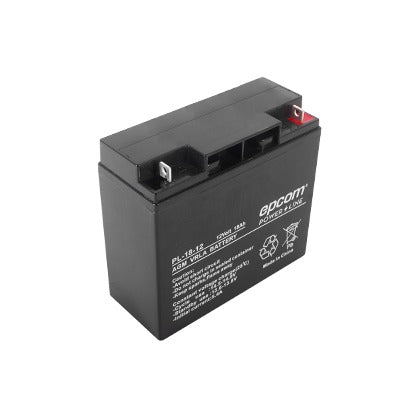 Top Quality Backup battery / 12 V, 18 Ah / UL / AGM-VRLA technology / For use in electronic equipment Intrusion alarms / Fire / Access control / Video Surveillance / M5 (HEX) screw terminals.