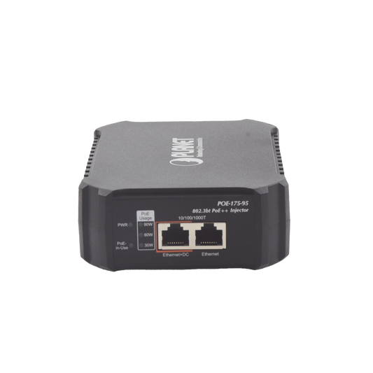 Advanced Single-Port 10/100/1000Mbps 802.3bt PoE++ Injector (95 Watts, internal PWR)