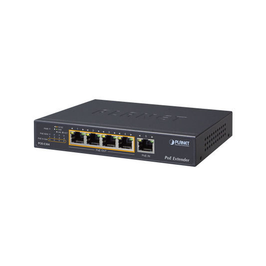 Advanced 65 Watt Ultra PoE Extender With 4 Gigabit Output Ports 802.3 af / at