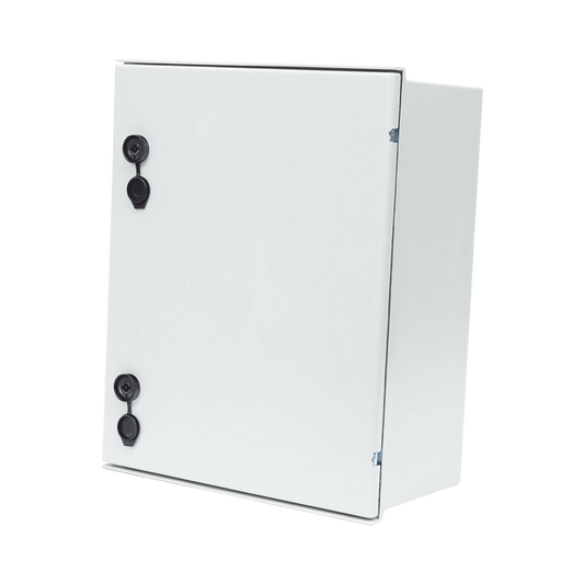 Affordable Single Door Polyester Wall Mount Enclosure (400 x 500 x 200 mm) with Plastic Inner Backplate (Includes Lock and Key)