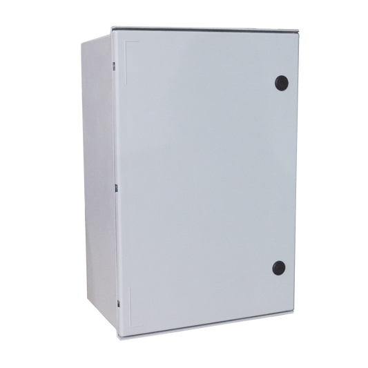 Best Single Door Polyester Wall Mount Enclosure (600 x 800 x 300 mm) with inner Plastic Backplate (Includes Lock and Key)