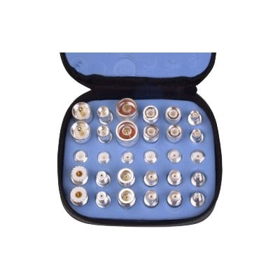 Reliable Universal UNIDAPT Kit, 30 Pcs. of White Bronze in foam padded zipper case.