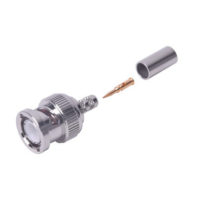 Advanced RG-142/U Cables, RG-58/U, Nickel/ Gold/ Delrin., BNC Male Connector to Crimp on LMR-195