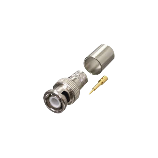 Reliable 9913, BNC Male Connector to crimp on RG-8/U, Nickel/ Gold/ PTFE., LMR-400, CNT-400 Cables