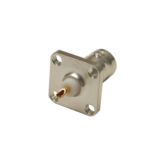 Top Quality Silver/ Gold/ PTFE., BNC Female Connector for panel 4 holes at 12.7 mm