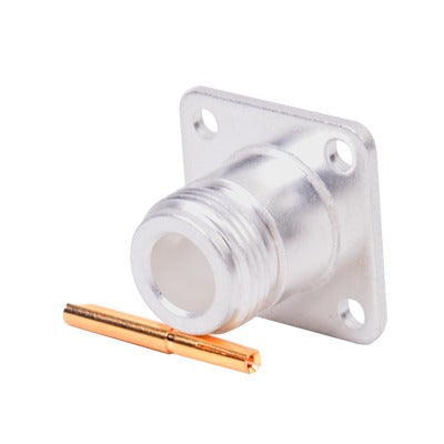 Affordable Connector N Female, Mount with 4 Holes at 18 mm