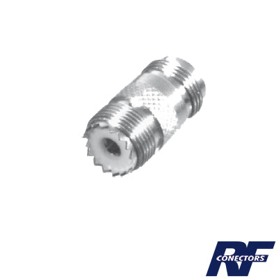 High Performance Silver/ Gold/ PTFE., Straight Adapter from N Female to UHF Female (SO-239) Connector