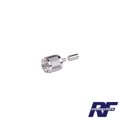 Advanced UHF Male connector (PL-259) to crimp on RG-58/U, RG142/U cables.