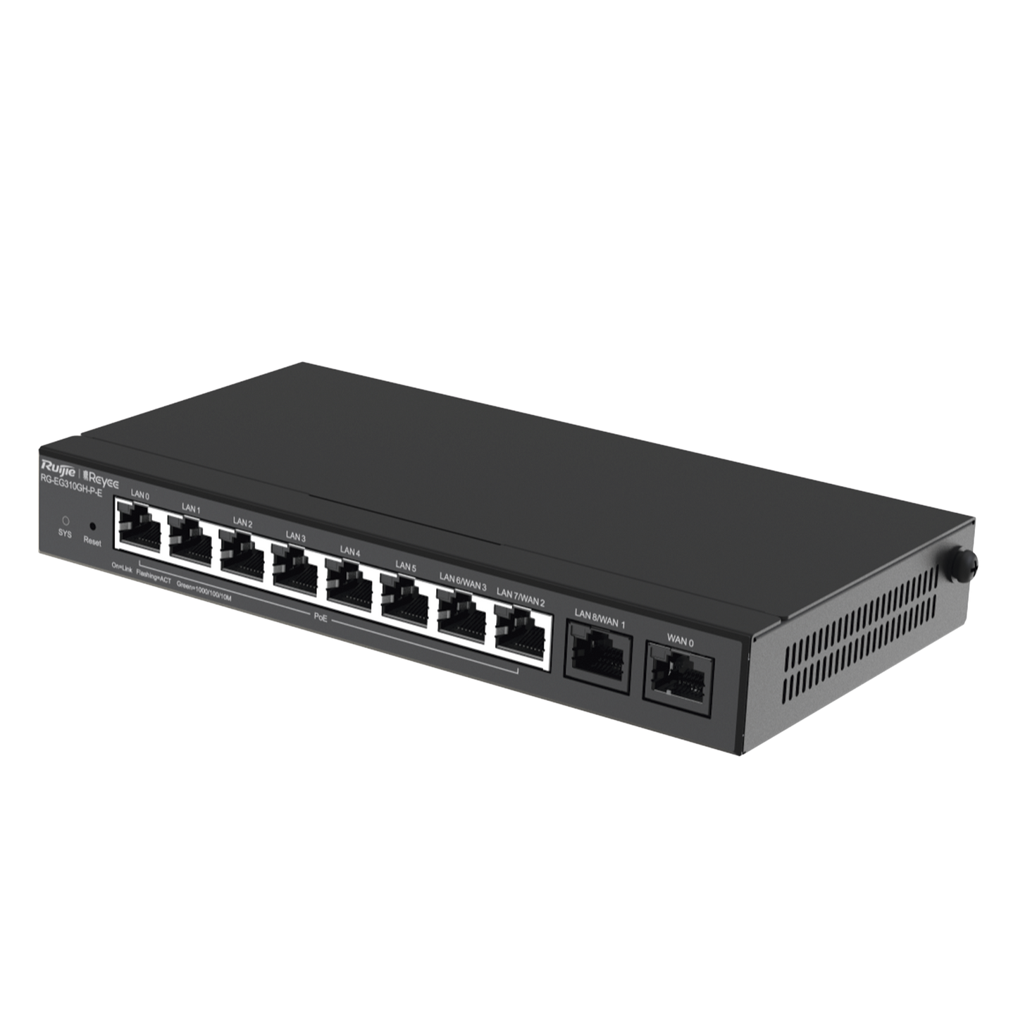 Advanced Reyee10-Port High-Performance Cloud Managed PoE Office Router, RG-EG310GH-P-E