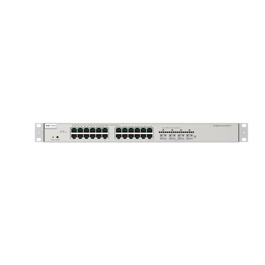 High Performance RG-NBS5200-24GT4XS-P, 4 SFP+ Uplink, 24-port Gigabit Layer 3 PoE Switch