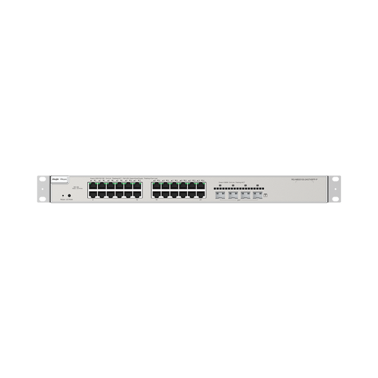 Reliable 24-port Gigabit Layer 3 Non-PoE Switch, 4 SFP+ Uplink, RG-NBS5200-24GT4XS